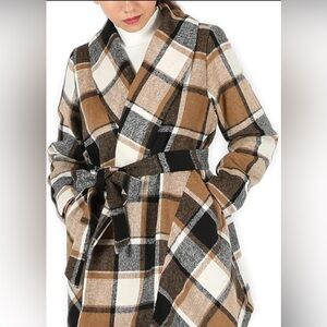 #067 Becky B Plaid jacket cardigan